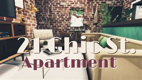 1310 21 CHIC ST The Sims 4 Apartment Renovation Speed Build YouTube