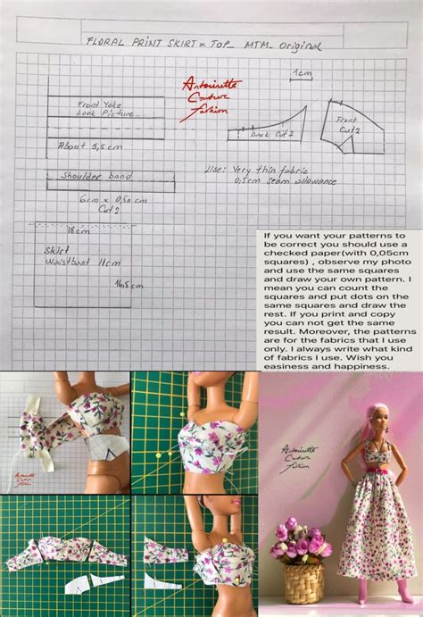 Fashion Dolls Couture Unlimited Barbie Doll Clothing Patterns Barbie Sewing Patterns