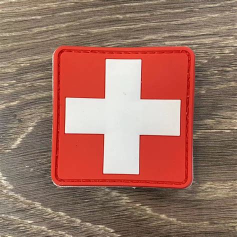 Medic PVC Velcro Patch - Red by Velcro Patches