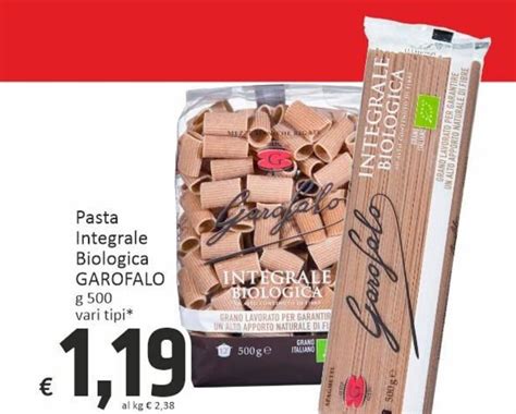 Offerta Garofalo Pasta Integrale Biologica G Vari Tipi Nel