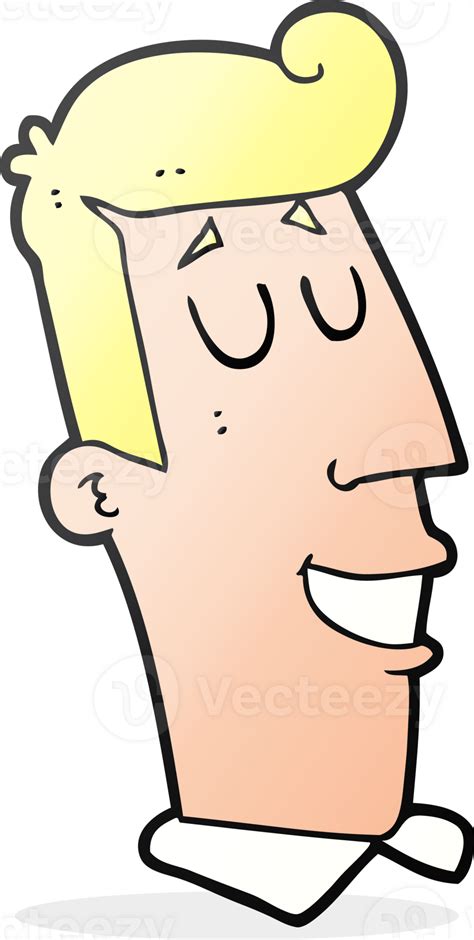 Cartoon Grinning Man 44289260 Png
