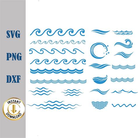 Wave Svg Bundle Wave Svg Png Bundle Beach Svg Wave Cricut Svg Sea