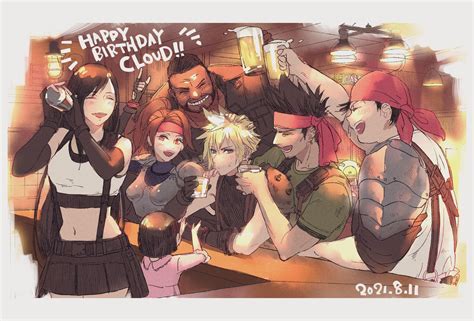 Tifa Lockhart Cloud Strife Barret Wallace Jessie Rasberry Marlene