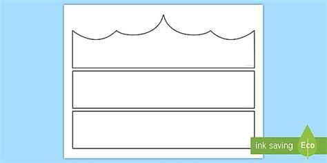 Blank Crown Template | Kindergarten Printable Craft Resource