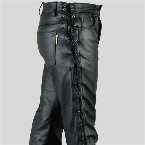 Mens Leather Pants Etsy