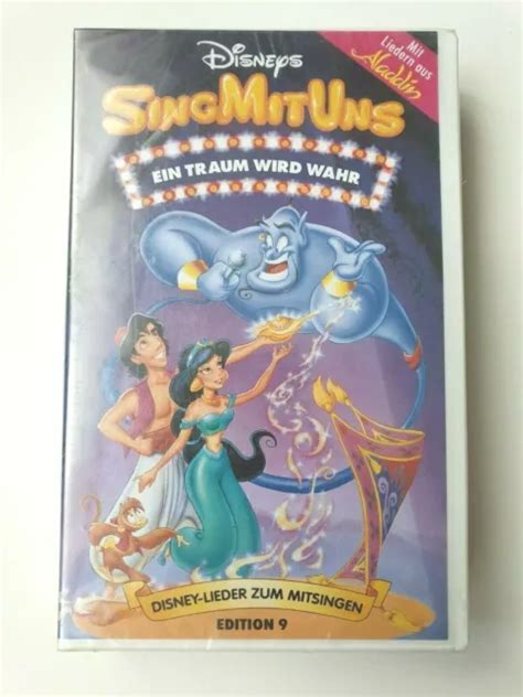 SING MIT UNS Ein Traum Wird Wahr Aladdin Edition 9 Walt Disney VHS