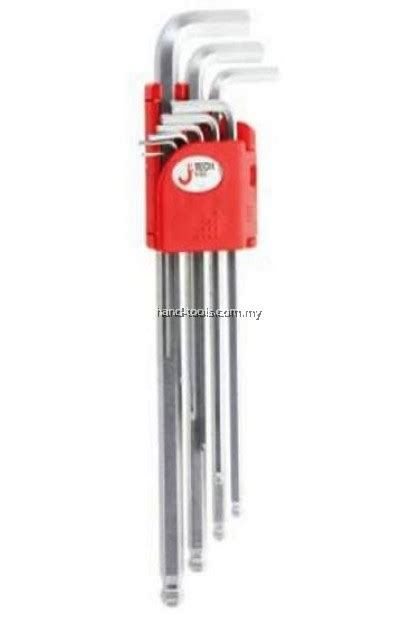 Jetech BL C9 9 Pieces Ball Point Extra Long Hex Key Allen Key