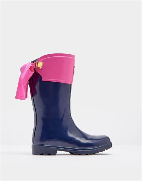 Bow French Navy Rain Boots Joules Us Girls Rain Boots Navy Wellies