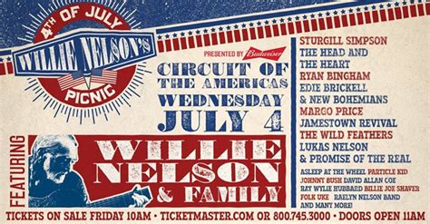 Willie-Nelson-4th-July-Picnic-2018-lineup-horizontal – Camp House Concerts