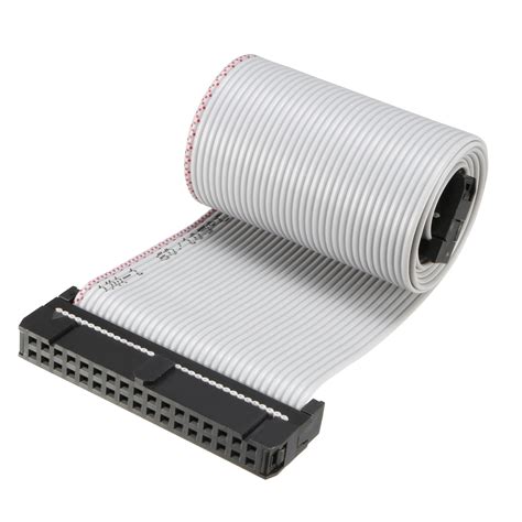 IDC 34P Wire Flat Gray Ribbon Cable 48cm 2 54mm Pitch 1pcs Walmart