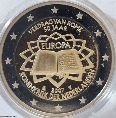 Nederland 2 Euro 2007 Verdrag Van Rome UNC Coins4all