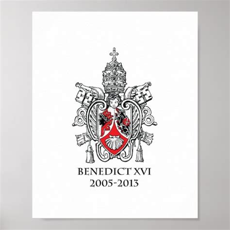 Coat of Arms of Pope Benedict XVI Print | Zazzle