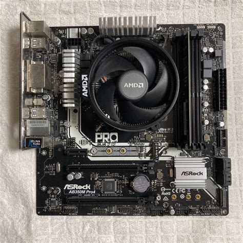 Yahoo オークション Asrock Ab350m Pro4 Ryzen 3 1200付 メモリ4gb