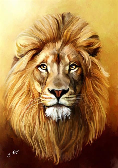 Lion Photograph Lion By Ellens Art Lion Painting Lion Painting