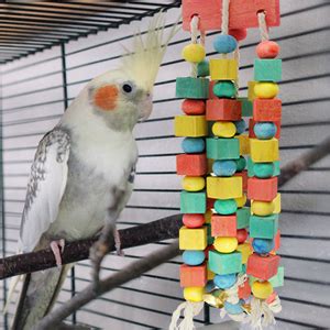 Mqupin Newest Bird Chewing Parrot Toys Parakeet Cage Bite Toys Hanging