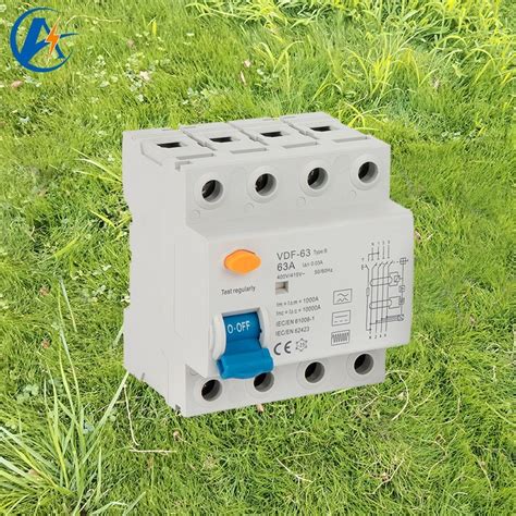 Type B RCD RCCB 16A To 100A 2p 4p For EV Charger RCCB And 4p RCCB