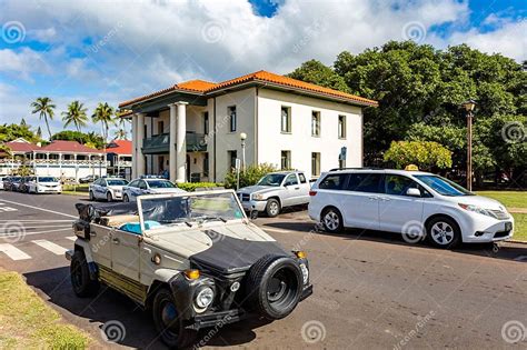 Lahaina, Maui, Hawaii November 8, 2023: a Car Parked on the Street on a ...