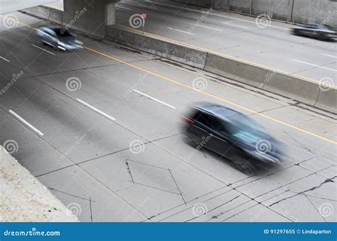 Cars Speeding Down The Highway Of Life Stock Image Image Of Moving