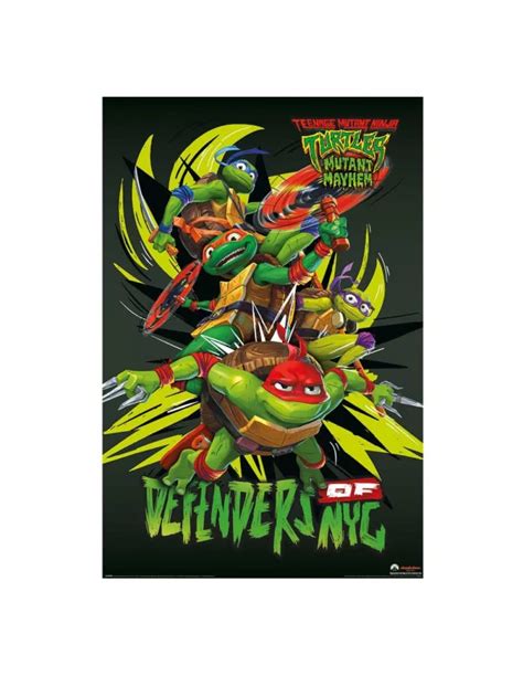 Comprar Tortugas Ninja Set De 4 Pósteres Mutant Mayhem Defenders Of Nyc 61 X 91 Cm 4 Mil