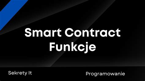 2 Smart Contract Funkcje YouTube