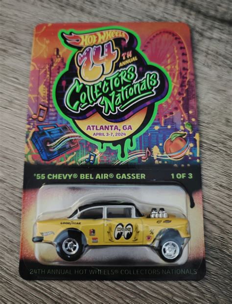 RARE Hot Wheels Th Annual Collectors Nationals Chevy Bel Air Gasser Mooneyes Livery