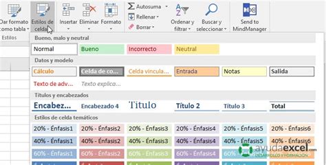 Temas Y Estilos De Celda Para Principiantes Ayuda Excel