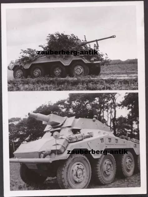 Presse Foto Wehrmacht Panzersp Hwagen Sd Kfz Mit Cm Kanone