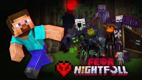 I Tried Minecraft Fear Night Fall In Hardcore Youtube