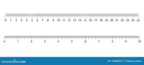 Metric Ruler Scale Centimeter Scale Flat Vector Illustration