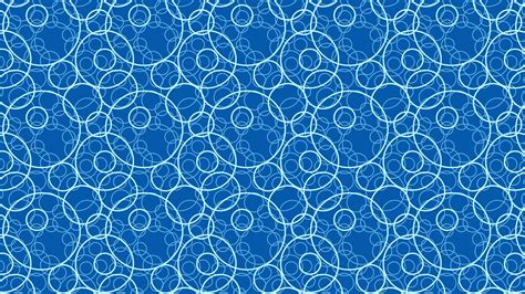 Free Blue Seamless Overlapping Circles Pattern Vector Art