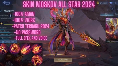 Skin Moskov AllStar 2024 Gratis Script Moskov All Star 2024 Mobile