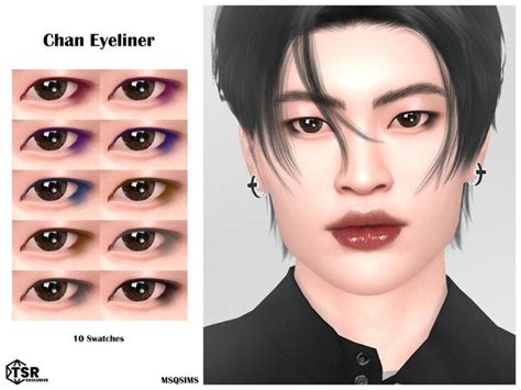 Msqsims Chan Eyeliner Sims Cc Makeup White Walker Makeup Ciara Hair