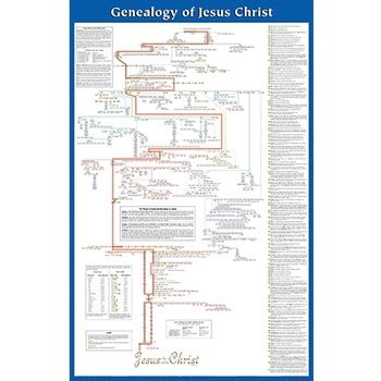 Genealogy Of Jesus Christ By Rose Publishing Wall Chart Mardel