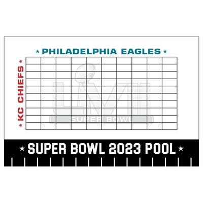 2023 Super Bowl LVII Theme Pool Board