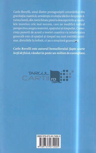 Carlo Rovelli Realitatea Nu E Ceea Ce Pare