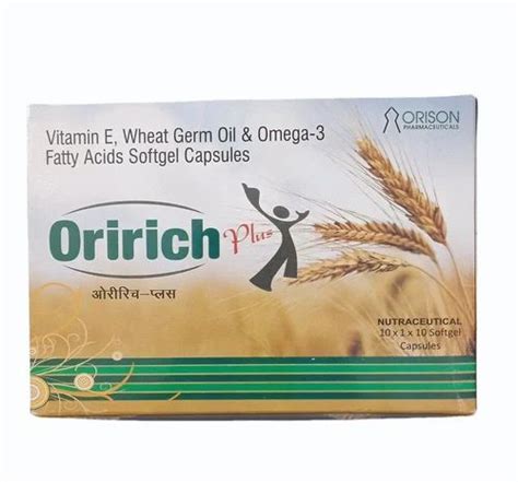 Vitamin E Wheat Germ Oil Omega 3 Fatty Acid Softgel Capsules 500 Mg At