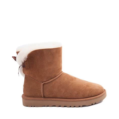 Womens UGG® Mini Bailey Bow II Boot - Chestnut | Journeys