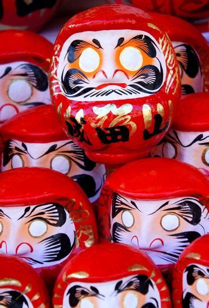 Japanese Dharma Dolls Daruma Dolls Are Seen As A Symbol Of