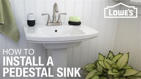 How To Install A Pedestal Sink Youtube