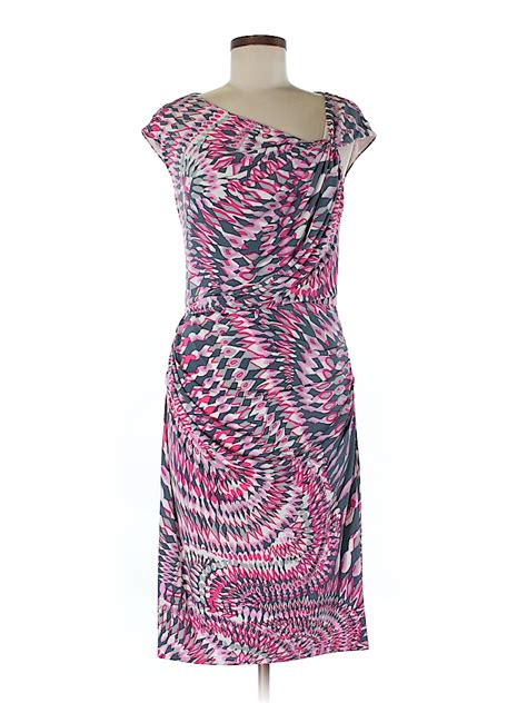 Maggy London Solid Pink Casual Dress Size 8 81 Off Thredup