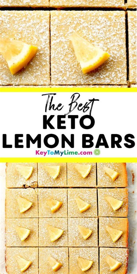 Keto Lemon Bars Video Easy Low Carb Dessert Key To My Lime Recipe