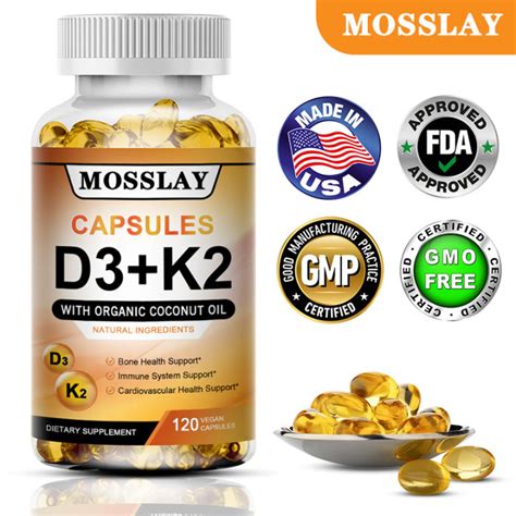 D3k2 Vitamin Daily Supplement Supports A Healthy Immune System Heart