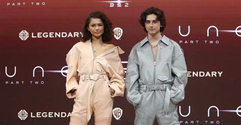 Zendaya En Timothée Chalamet In Matching Outfits