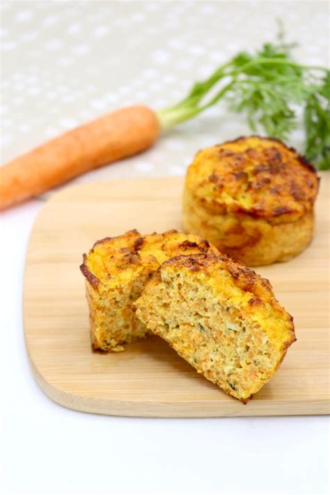 Mini quiches sans pâte au poulet et carottes Cuisinez pour bébé