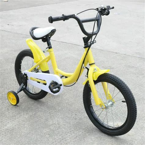 16 Inch Boy’s Girl’s Kids Bicycle Height Adjustable Child Bike with ...