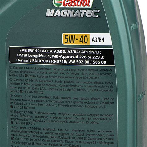 Huile Moteur Castrol Magnatec W A B L Winparts Fr Huile Moteur