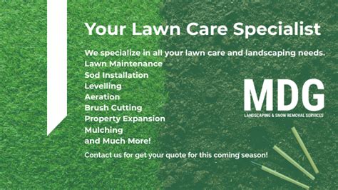 Mdg Landscaping And Snow Removal Services