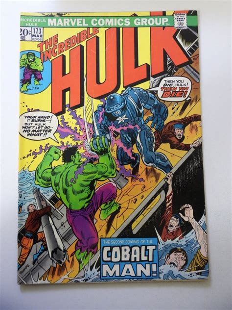 The Incredible Hulk 173 1974 FN Condition Comic Books Bronze