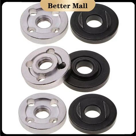 6pcs 3pairs Lock Nuts Flange For Angle Grinder Flange Nuts Inner Outer