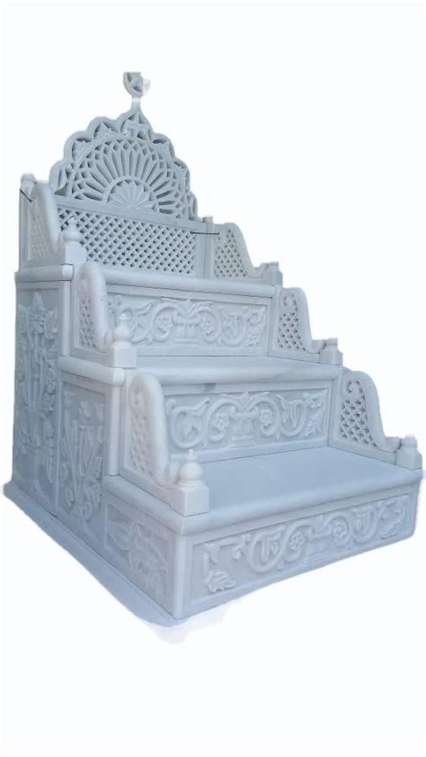 White Marble Masjid Members Design Carving Size 60x120 Cm At Rs